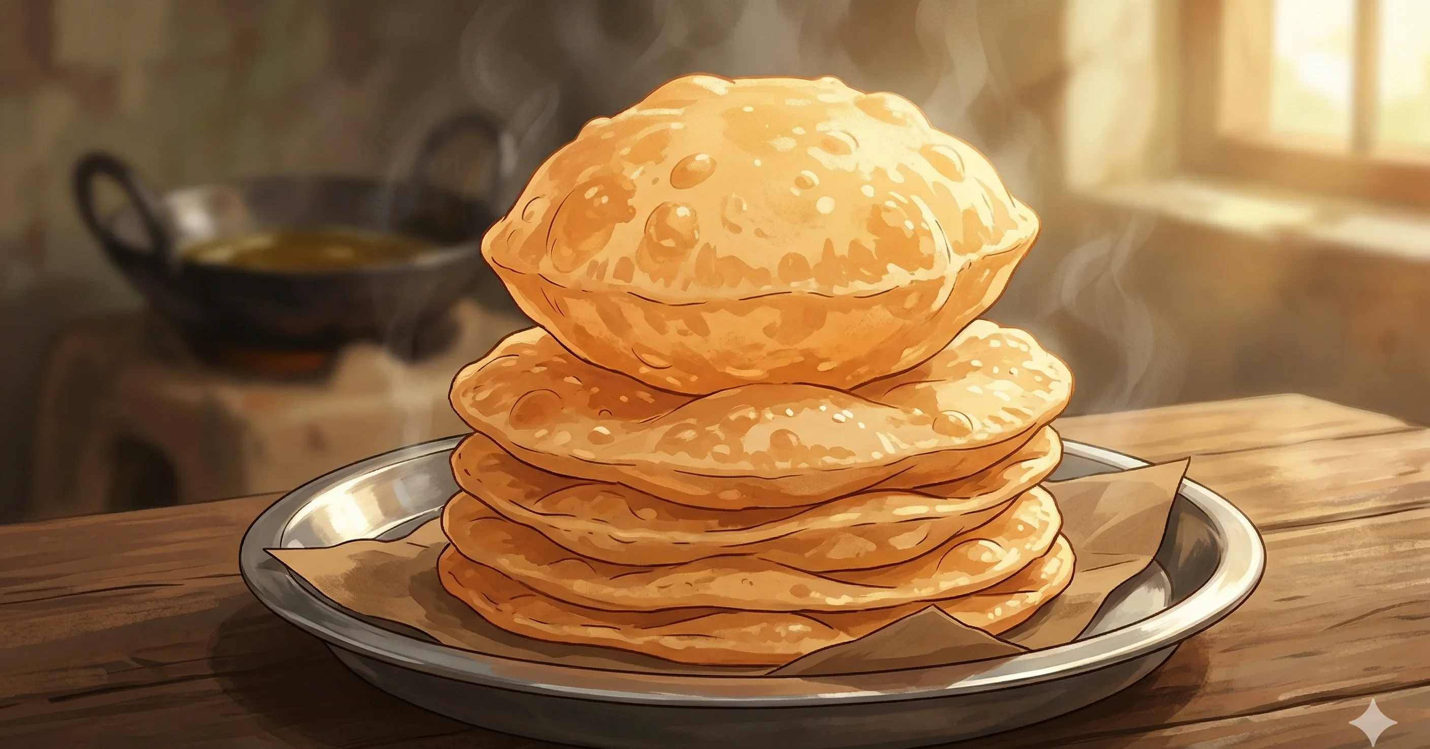 Luchi Recipe — Authentic Bengali Deep-Fried Puffed Breads