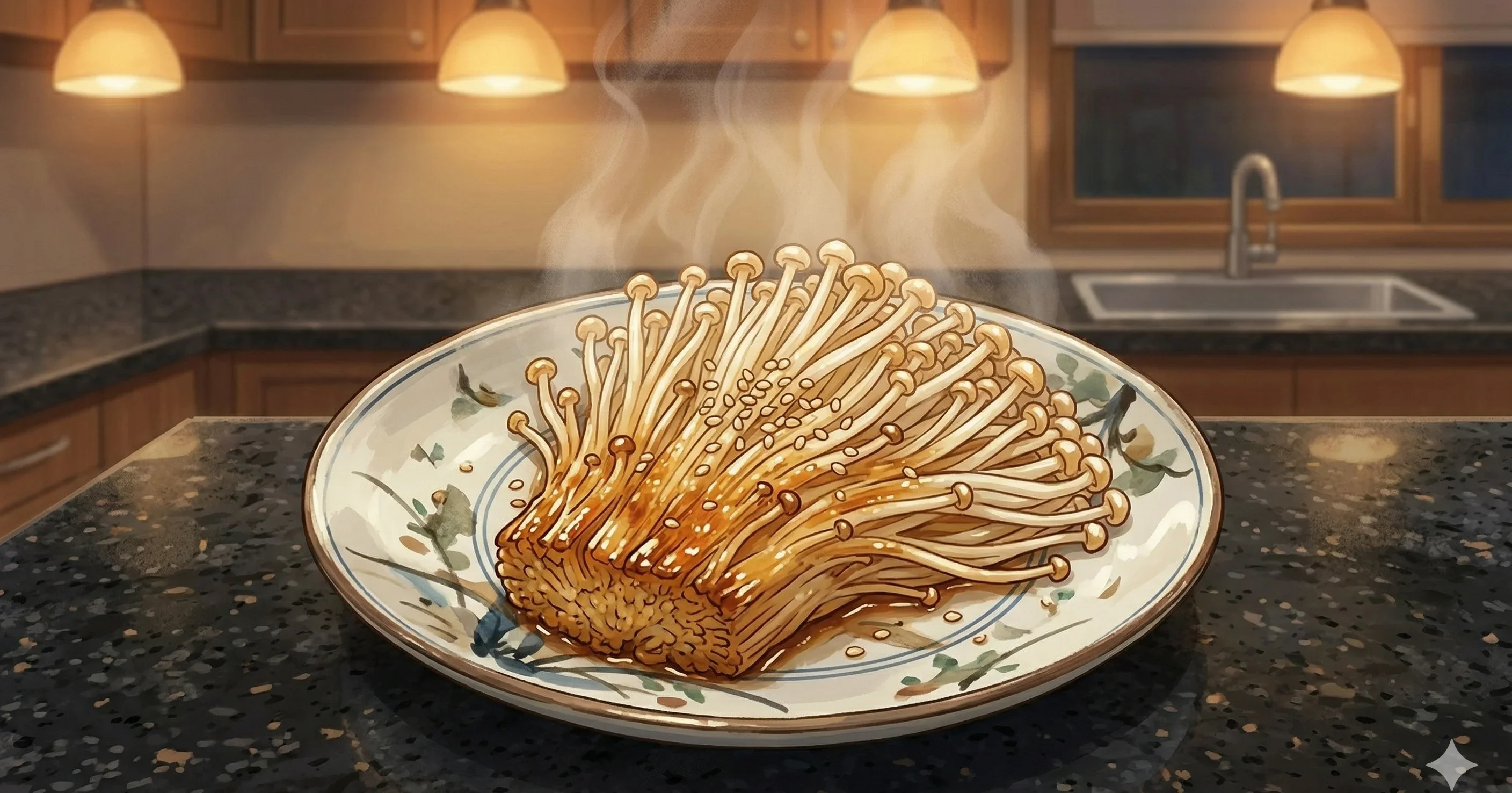 Soy Butter Enoki Mushrooms (Enoki no Bata Shoyu)