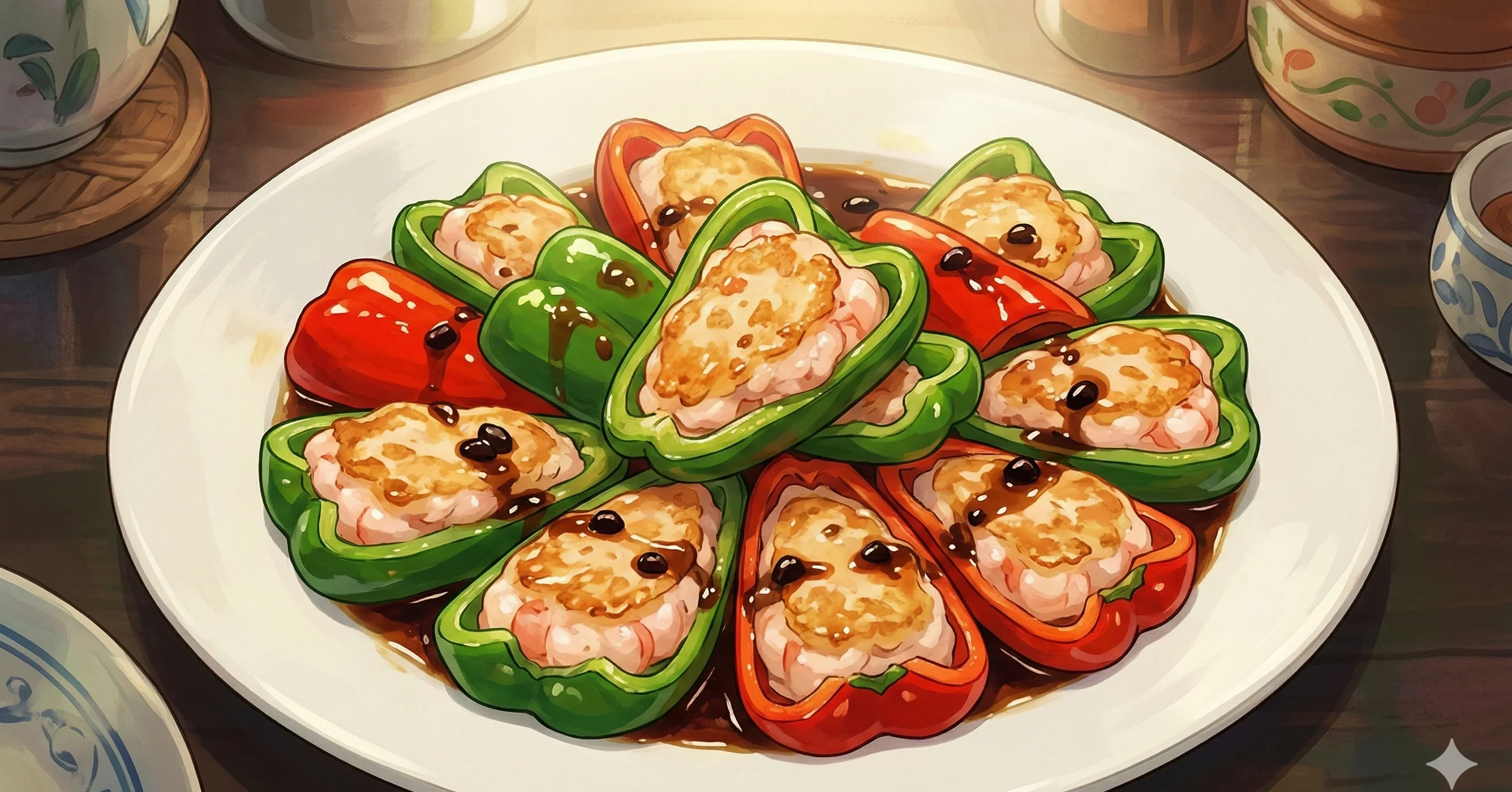 Chinese Stuffed Peppers (釀辣椒)